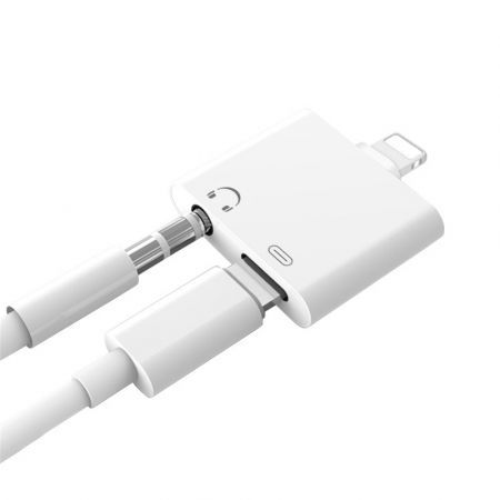 2 in 1 Headphone Audio Jack Charger Adapter for iPhone X / 8 / 8 Plus