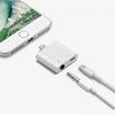 2 in 1 Headphone Audio Jack Charger Adapter for iPhone X / 8 / 8 Plus