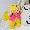 T1652A Children Stuffed Yellow Cartoon Bear Doll Birthday Gift