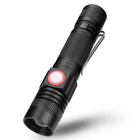 ZHISHUNJIA YH8466 1000Lm Cree XML T6 18650 Zoomable LED Flashlight - Black