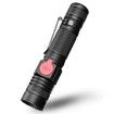 ZHISHUNJIA YH8466 1000Lm Cree XML T6 18650 Zoomable LED Flashlight - Black