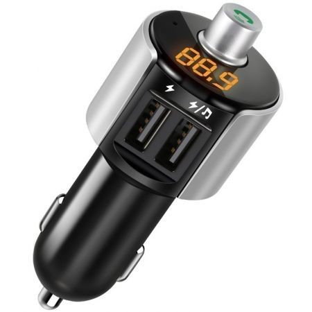 C27A Car Bluetooth Hands-free Dual USB Car Charger FM Transmitter