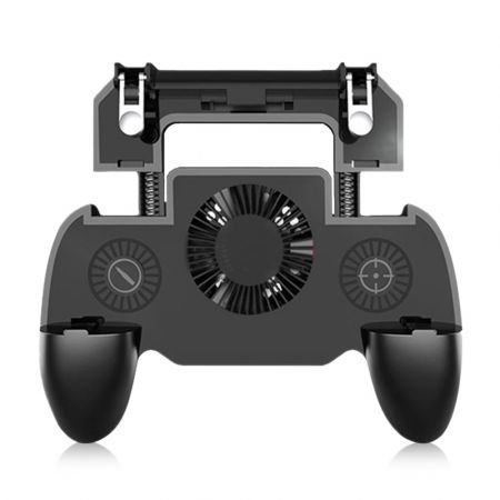 Mobile Game Controller Grip Extended Handle with Trigger Joystick for iOS / Android