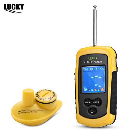 LUCKY FFW1108 - 1 100M Fishing Sonar Wireless Fish Finder Alarm Sensor Transducer