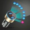 3.1A Dual USB LED Car Charger with Blue Indicator Light Multi-protection Universal for 12V/24V Vehicles