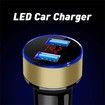 3.1A Dual USB LED Car Charger with Blue Indicator Light Multi-protection Universal for 12V/24V Vehicles