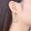 Irregular Crystal S925 Sterling Silver Earrings