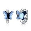 Crystal   Butterfly S925 Sterling Silver Earrings