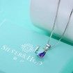 S925 Diamond Crystal Sterling Silver Necklace