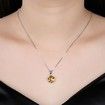 S925 Diamond Crystal Sterling Silver Necklace