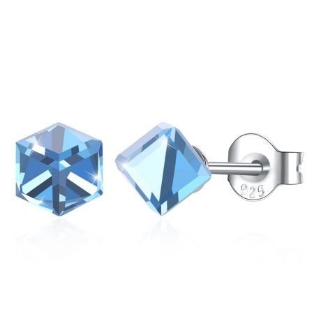 Earrings S925 Sterling Silver Earrings Blue/Platinum Plating