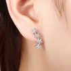 925 Sterling Silver Flower Ear Hook