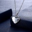 Heart-Shaped Reversible Crystal Necklace