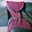 Artist Playfully Redesigns Cozy Mermaid Tails Knitted Blankets and Throws