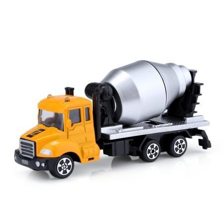 Kids Alloy 1:64 Scale Concrete Mixer Truck Emulation Model Toy Gift