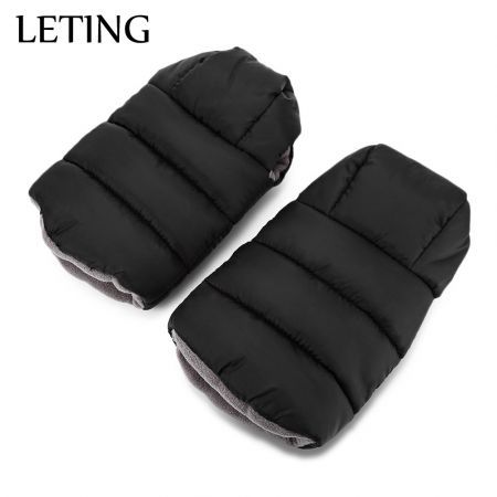 LETING Baby Stroller Warmer Water Resistance Plush Pushchair Pram Cart Gloves