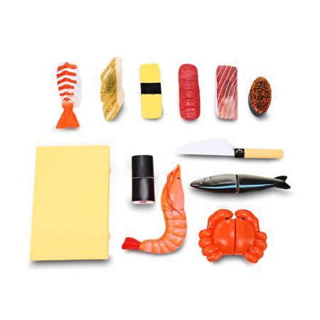 12PCS Play House Seafood Sushi Educational Toys for 3 - 6 Years Old Kids