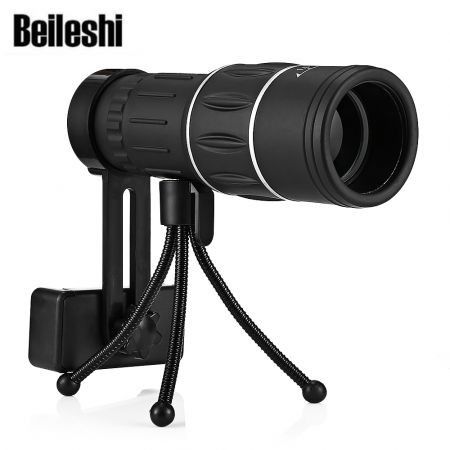 Day & Low Night Vision- Upgrade Waterproof Monocular with Durable and Clear FMC BAK4 Prism Dual Focus for Bird Monocular Telescope,16x52 Monocular Dual Focus Optics Zoom Telescope 