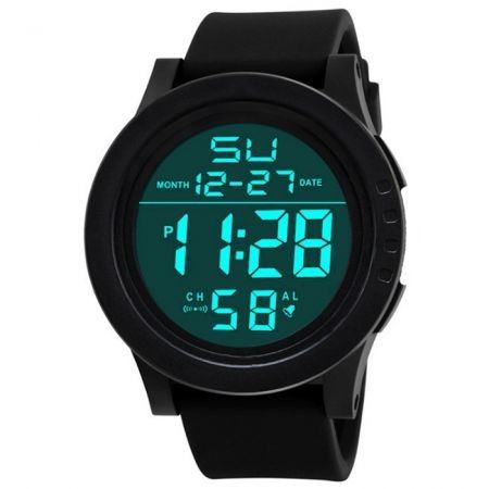 LED Waterproof Digital Quartz Watch Military Sport Men's