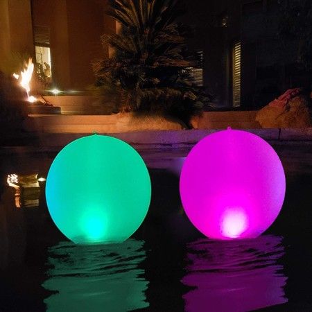 Floating Pool Lights Inflatable Waterproof IP68 Solar Glow Globe,14