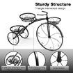3 Tier Bicycle Shape Plant Stand Metal Flower Plant Pot Stand Display Rack Black