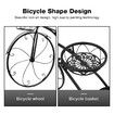 3 Tier Bicycle Shape Plant Stand Metal Flower Plant Pot Stand Display Rack Black