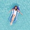 Mesh Pool Floats for Adults with Canopy, Inflatable Hammock Pool Lounge Chair Float with Canopy Random Color