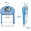 Digital Hand Dynamometer Grip Strength Measurement Meter 198Lbs / 90Kgs, Blue