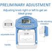 Digital Hand Dynamometer Grip Strength Measurement Meter 198Lbs / 90Kgs, Blue