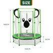 Genki 55 Inch Koala Trampoline for Kids with Safety Net Enclosure