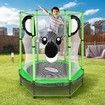 Genki 55 Inch Koala Trampoline for Kids with Safety Net Enclosure