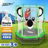 Genki 55 Inch Koala Trampoline for Kids with Safety Net Enclosure