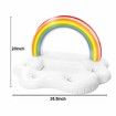 Inflatable Rainbow Ice Bar, Floating Drink Holders Ice Bucket Salad Fruit Serving Bar for Summer Outdoor Leisure Pool Party