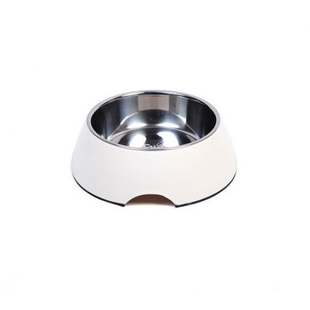 Stainless Steel Pet Bowls with Rubber Base for Dogs Cats