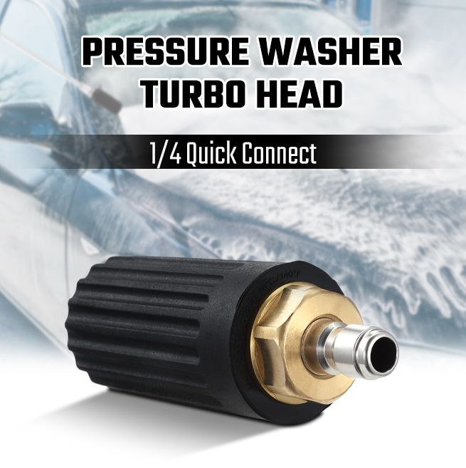 Pressure Washer Turbo Head Cleaner Rotating Spray Nozzle with 1/4 QuickConnect Plug Crazy Sales