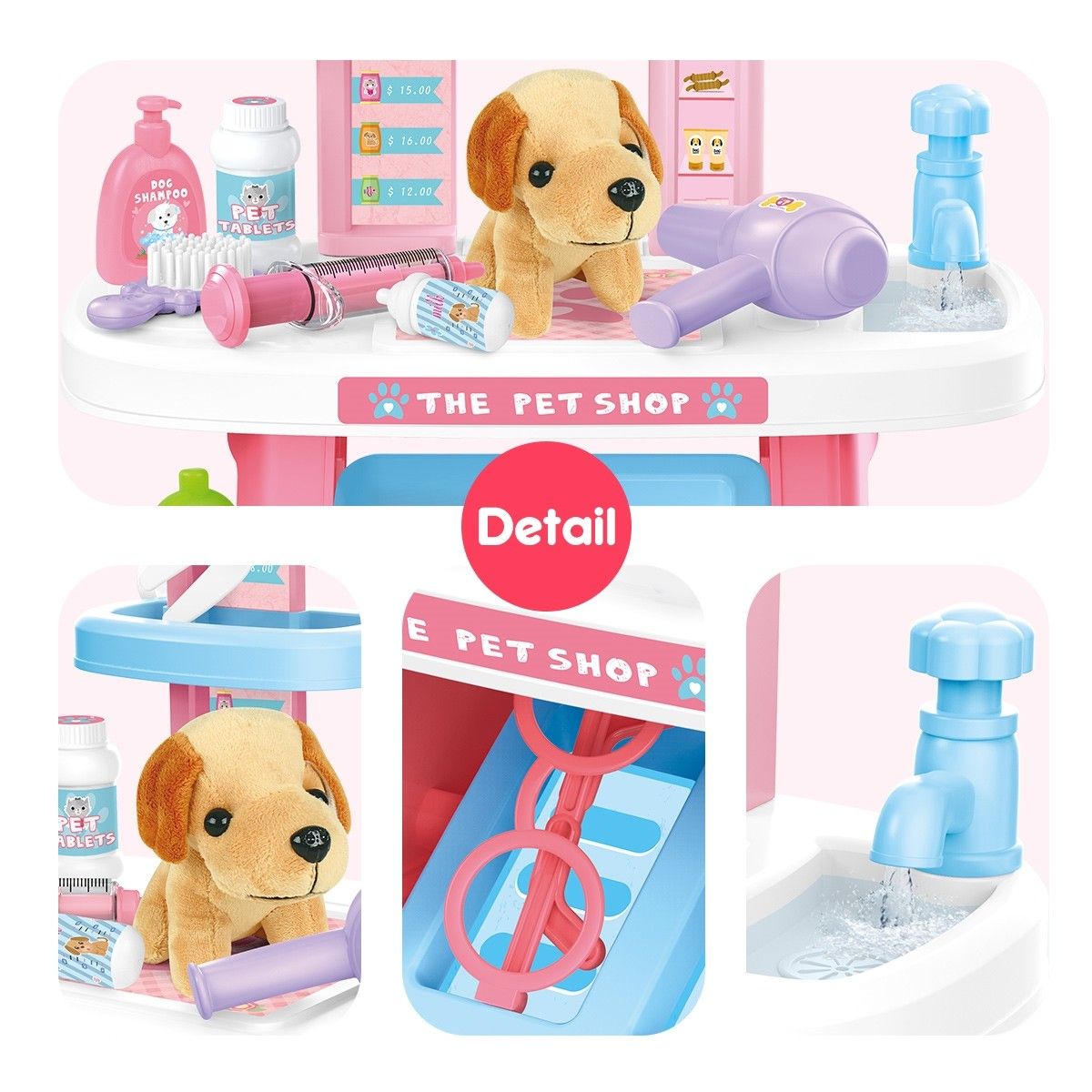 carry and care veterinary playset