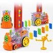 Kids Dominos Set,Domino Train Blocks Set for 3-7 Year Kids