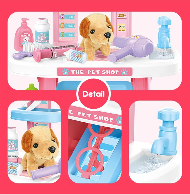 carry and care veterinary playset