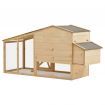 Chicken Cage Solid Pine Wood 178x67x92 cm