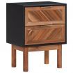 Nightstands 2 pcs 40x30x53 cm Solid Acacia Wood and MDF