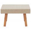 Garden Coffee Table Poly Rattan Beige