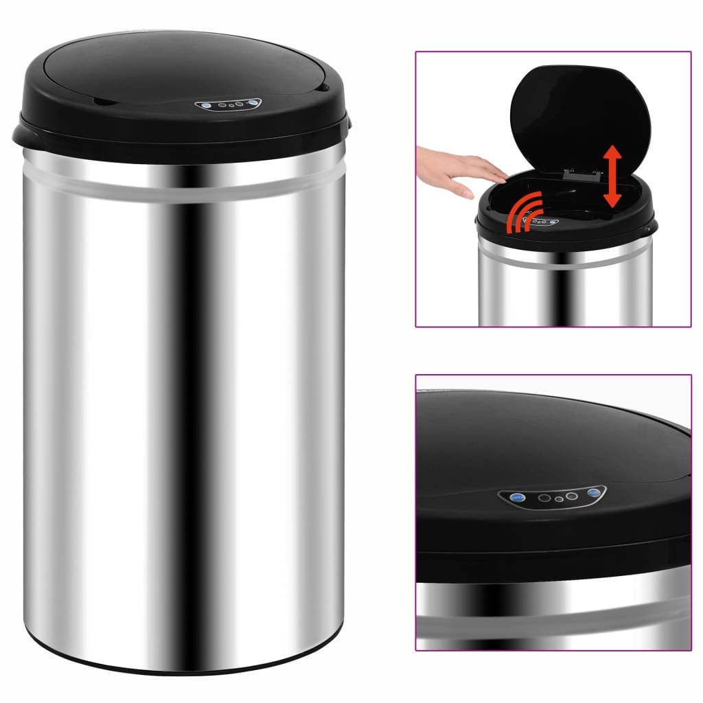 Automatic Sensor Dustbin 40 L Stainless Steel