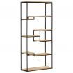 Bookcase 80x30x180 cm Rough Mango Wood