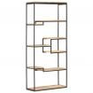 Bookcase 80x30x180 cm Rough Mango Wood