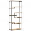 Bookcase 80x30x180 cm Rough Mango Wood