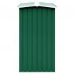 Garden Log Storage Shed Galvanised Steel 330x92x153 cm Green