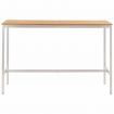 Bar Table 160x60x105 cm Solid Teak Wood and Stainless Steel