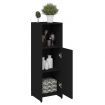 Bathroom Cabinet Black 30x30x95 cm Chipboard