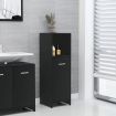 Bathroom Cabinet Black 30x30x95 cm Chipboard