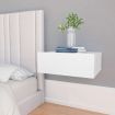 Floating Nightstand White 40x30x15 cm Engineered Wood